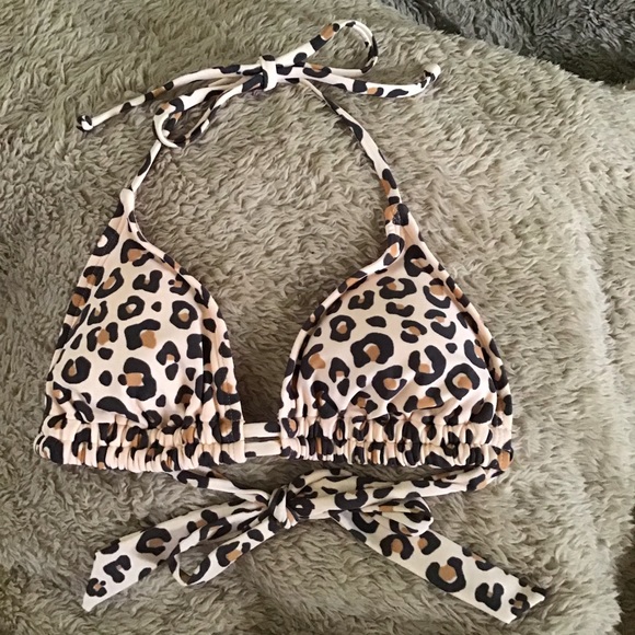 Leopard string bikini top - Picture 1 of 3